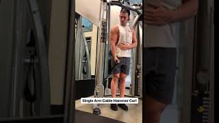 Single Arm Cable Hammer Curl