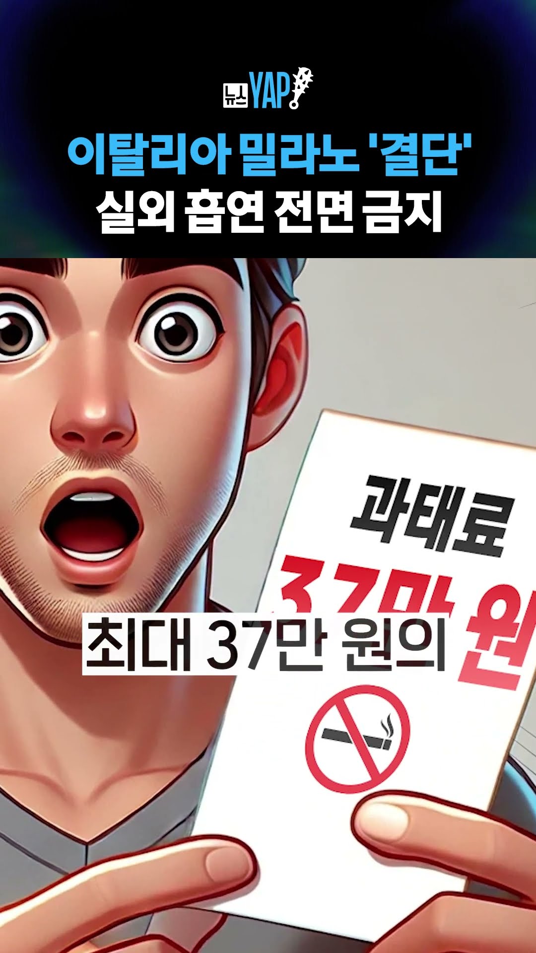 이탈리아 밀라노 '결단' 실외 흡연 전면 금지 [뉴스YAP!] #shorts / YTN