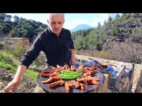 The Best Tasting Spicy Goat Chops Recipe | Bulgur Pilaf with Mushroom