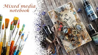 Mixed media notebook "Gypsy Soul" step by step tutorial