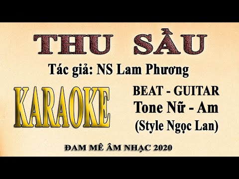 Karaoke THU SẦU Tone Nữ | Guitar