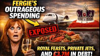 Fergie's Outrageous Spending EXPOSED - Royal Feasts, Private Jets, and £3.7M in Debt!