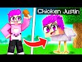 JUSTIN Becomes a MAGIC CHICKEN In MINECRAFT! (LankyBox Minecraft MOVIE!)