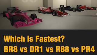 Gta 5 online: BR8 vs DR1 vs R88 vs PR4 ( which is best F1 car)