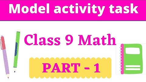 model activity task class 9 Math//WBBSE model activity task class 9 Math part 1 in Bengali