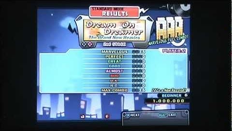 MFC (Marvelous Full Combo) in DDR X2 (CS, US)