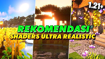 TOP BEST 3 SHADERS MCPE 1.21 & 1.20+ REALISTIC TERBAIK RINGAN | NewB Shader #rtx #shaders #minecraft