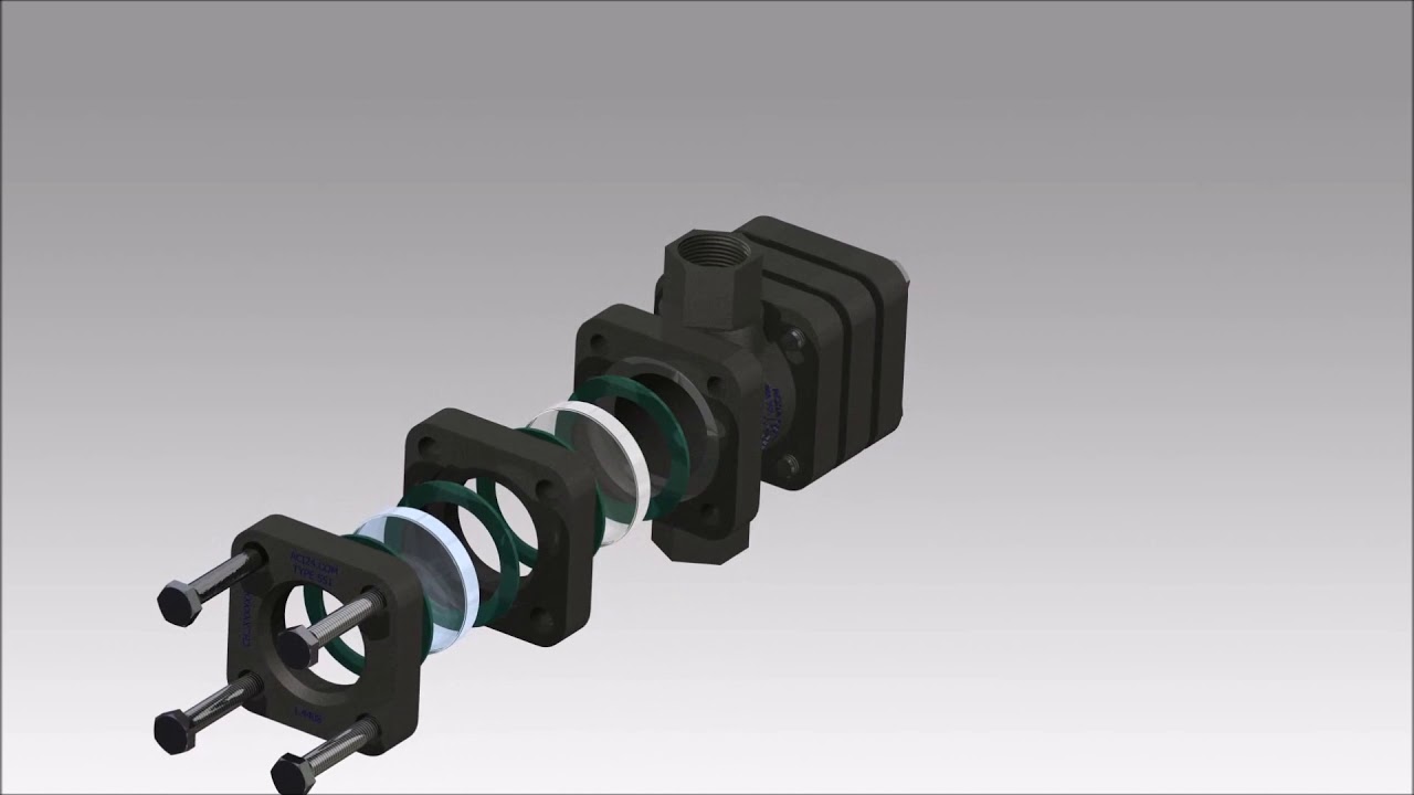 Flow Sight Glasses type 551D – ACI Industriearmaturen GmbH