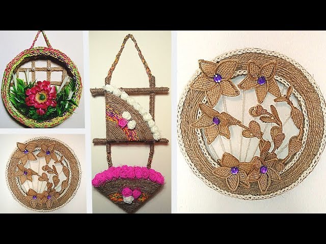 🔊 2 DIY JUTE WALL DECOR IDEAS. EASY JUTE CRAFT IDEAS👍 