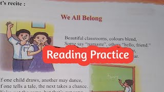 Class 4 English l Lesson 3 l We all belong l Blossom 2 l Reading Practice