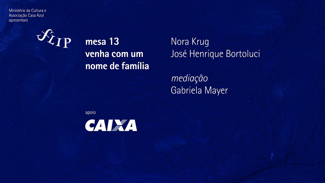 mesa 13 | venha com um nome de família, com Nora Krug e José Henrique Bortoluci - tradução para pt.