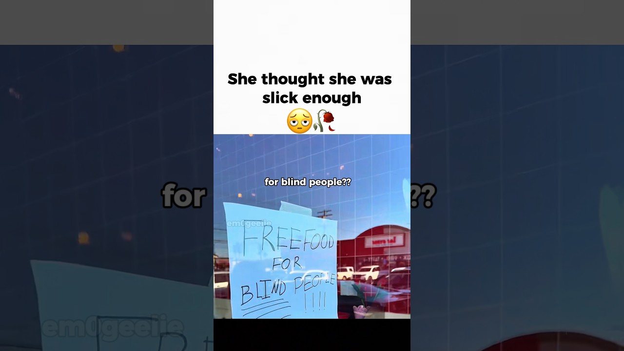 She almost got free food 😭