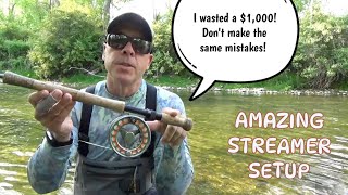 Fly Fishing Streamer Set-Up - for Wading & Tight Quarters 