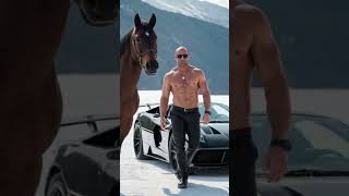super action Star Jason Statham with him favorite car's