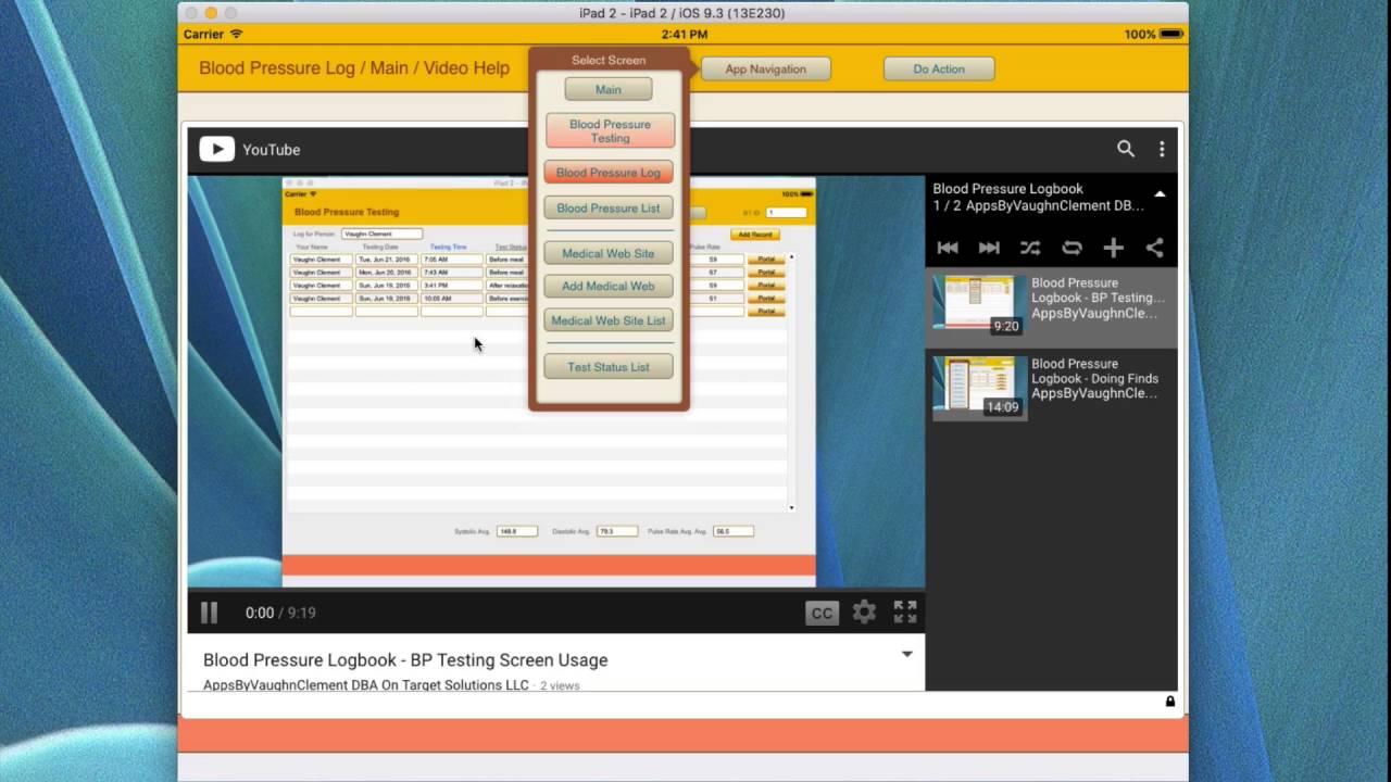 blood pressure logbook using the video help youtube blood pressure logbook