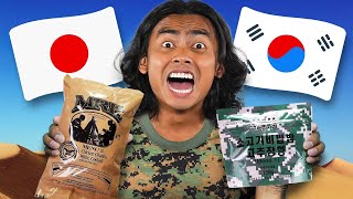 Eating MREs From Around The World // Korea, Japan, France, America