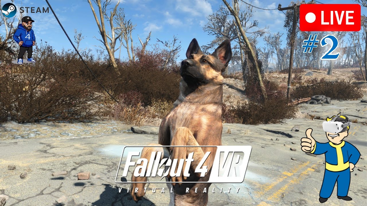 🔴LIVE - Fallout 4 VR #2 - JUST ME & DOGMEAT (PC) (UWQHD 3440x1440 | 21:9)