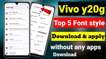 Vivo y20g top 5 font style free | vivo y20g font style change | Mahesh Jat