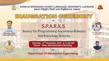 Inauguration of SPARKS Robotics Club at KMCLU | Official Launch Announcement