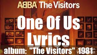 ABBA - One Of Us 1981 Lyrics