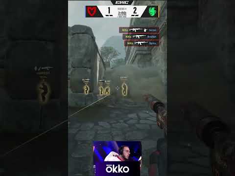 NiKo вышел и развалил четверых! #ewc #okko #cs #counterstrike #csgo