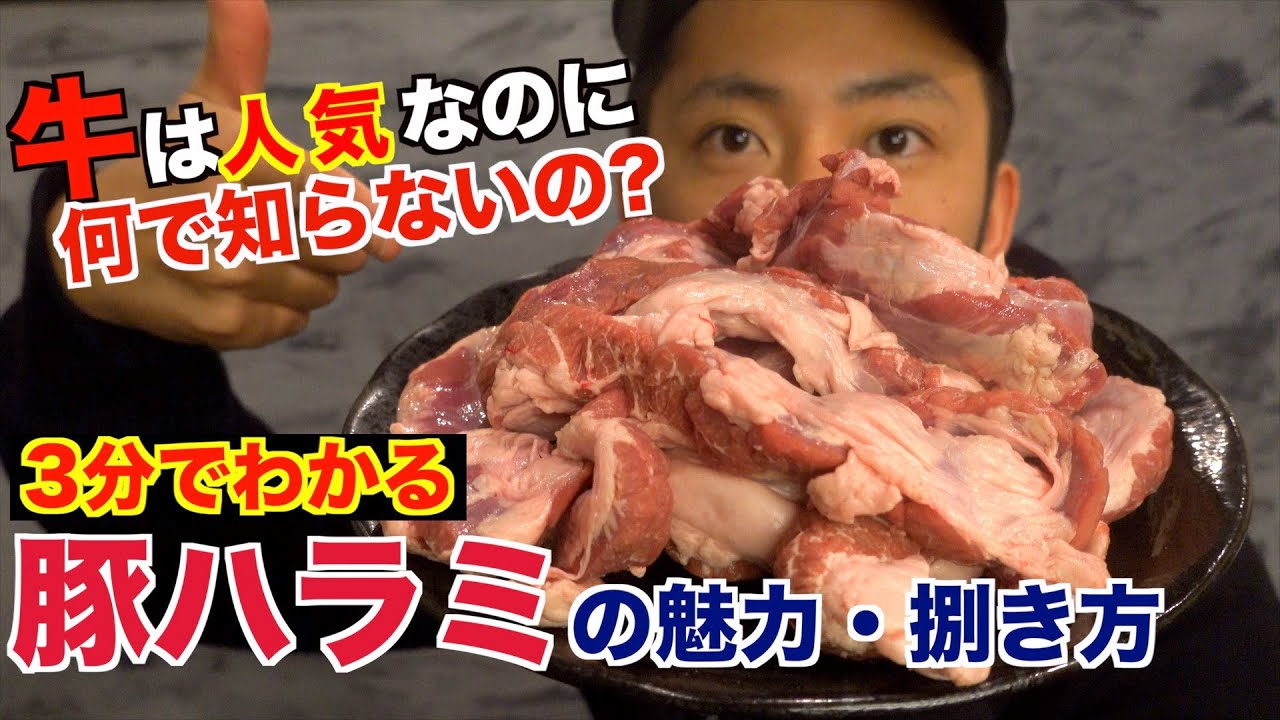 Pig Diaphragm The Charm Of Harami Outside Skirt And Sagari Hanging Tender Youtube