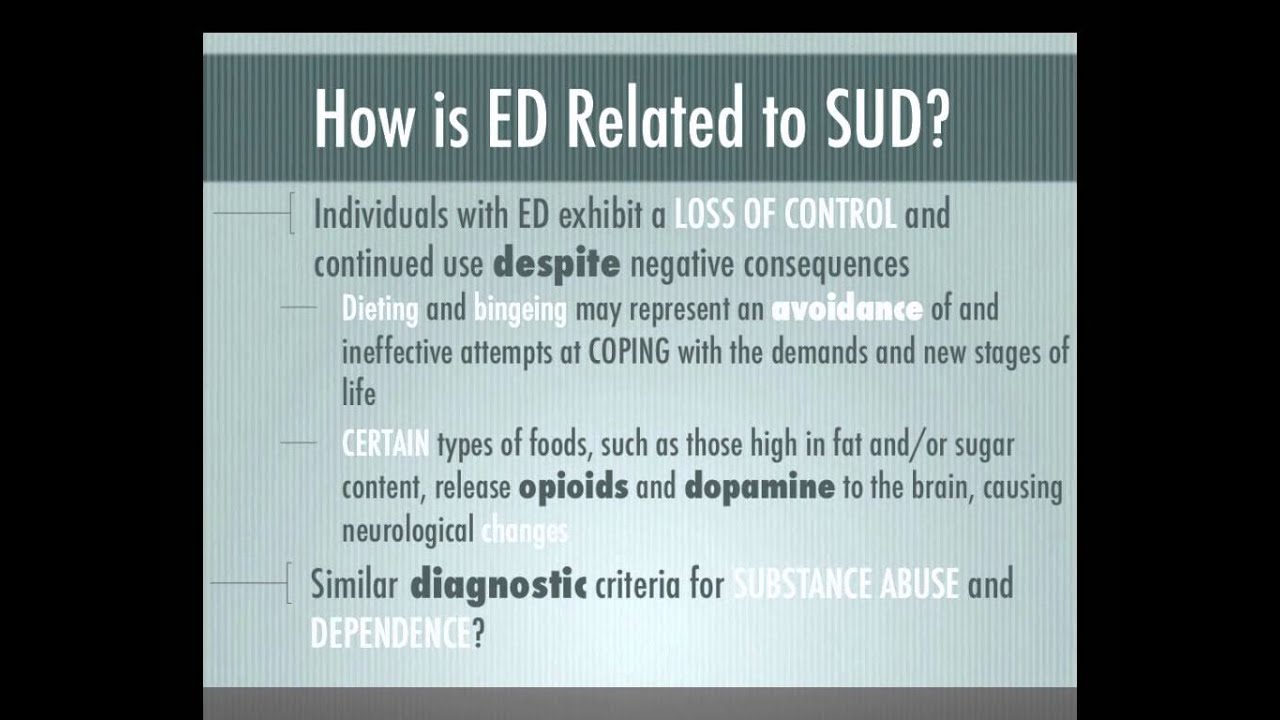 eating substance abuse and personality disorders What are the biological, psychodynamic, cognitive, and behavioral components of eating disorders, substance abuse and personality disorders provide information on each theory. eating substance abuse and personality disorders What are the biological, psychodynamic, cognitive, and behavioral components of eating disorders, substance abuse and personality disorders provide information on each theory.