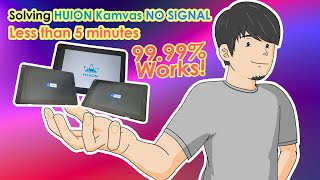 How to solving NO SIGNAL problem in your HUION Tablet. it works 99.99% ‼️