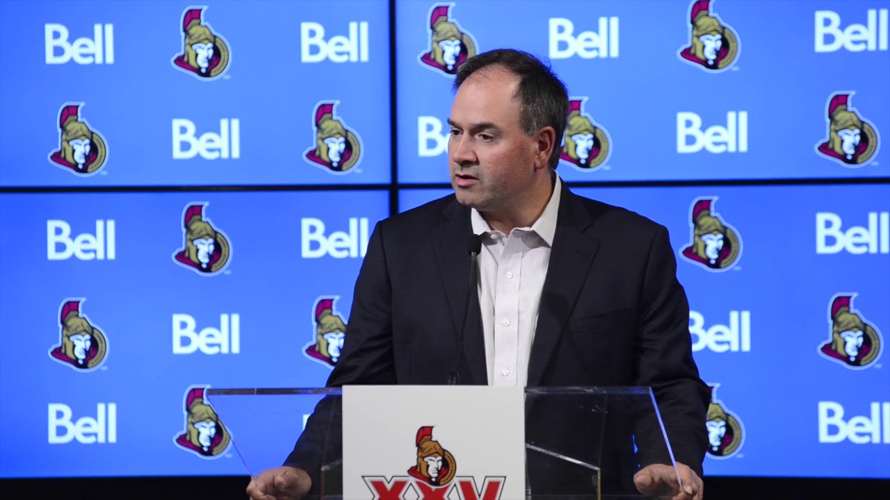 Ottawa Senators GM Pierre Dorion