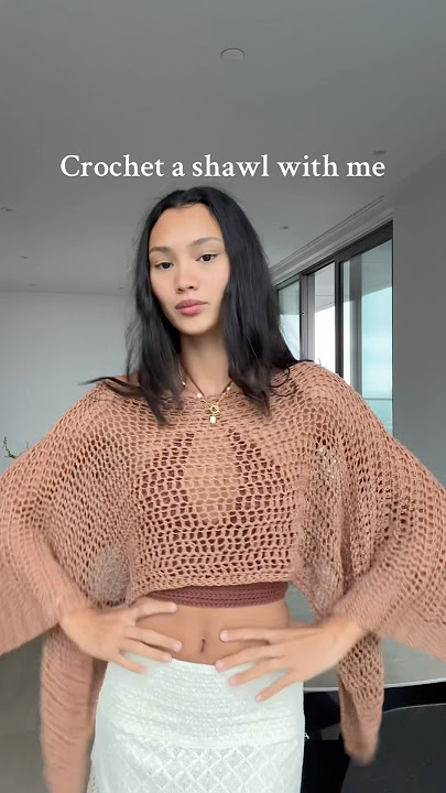 Crochet shawl!! #crochet #crochettop #summercrochet