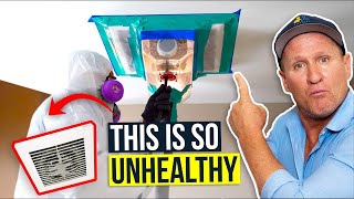 BEST way to Clean DANGEROUS Mold out of Your Air Duct System  Twin Plumbing