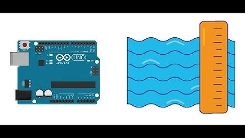 Water level measurement system controlled by Arduino
