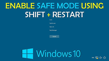 Enable Safe Mode using Shift+Restart