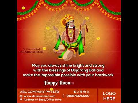 Hanuman Jayanti Wishes In English I #hanumanjayantispecial #hanumanjayanti #hanumanstatus I HJV02