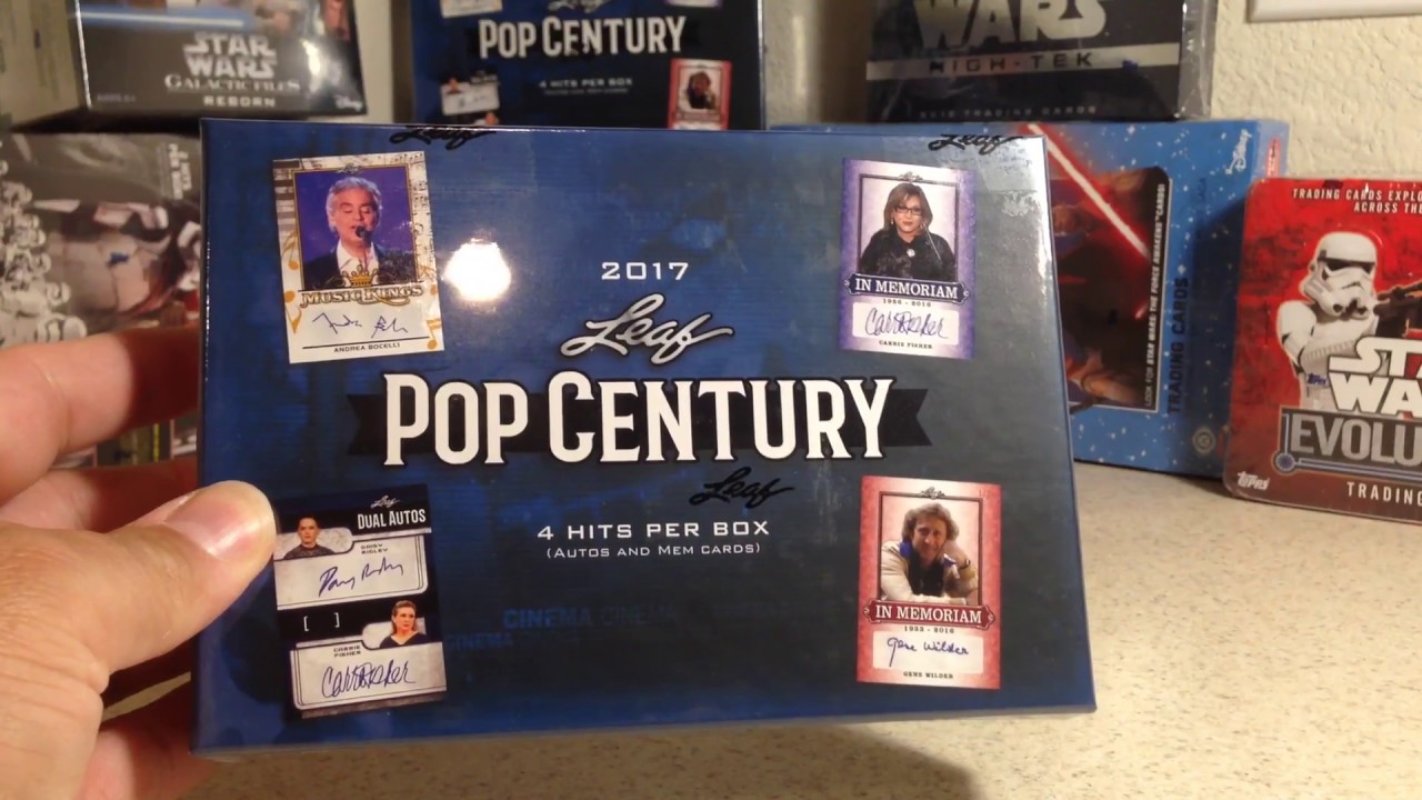 Opening Hobby Box 1 of My Case of 2017 Leaf Pop Century Cards Dual Autograph Printing Plate