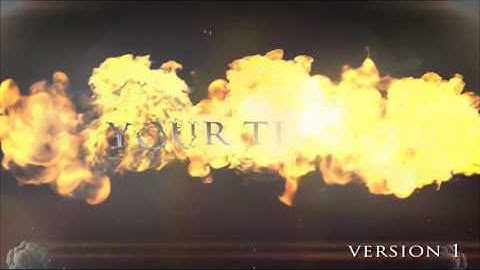 Explosion Intro After Effects Template