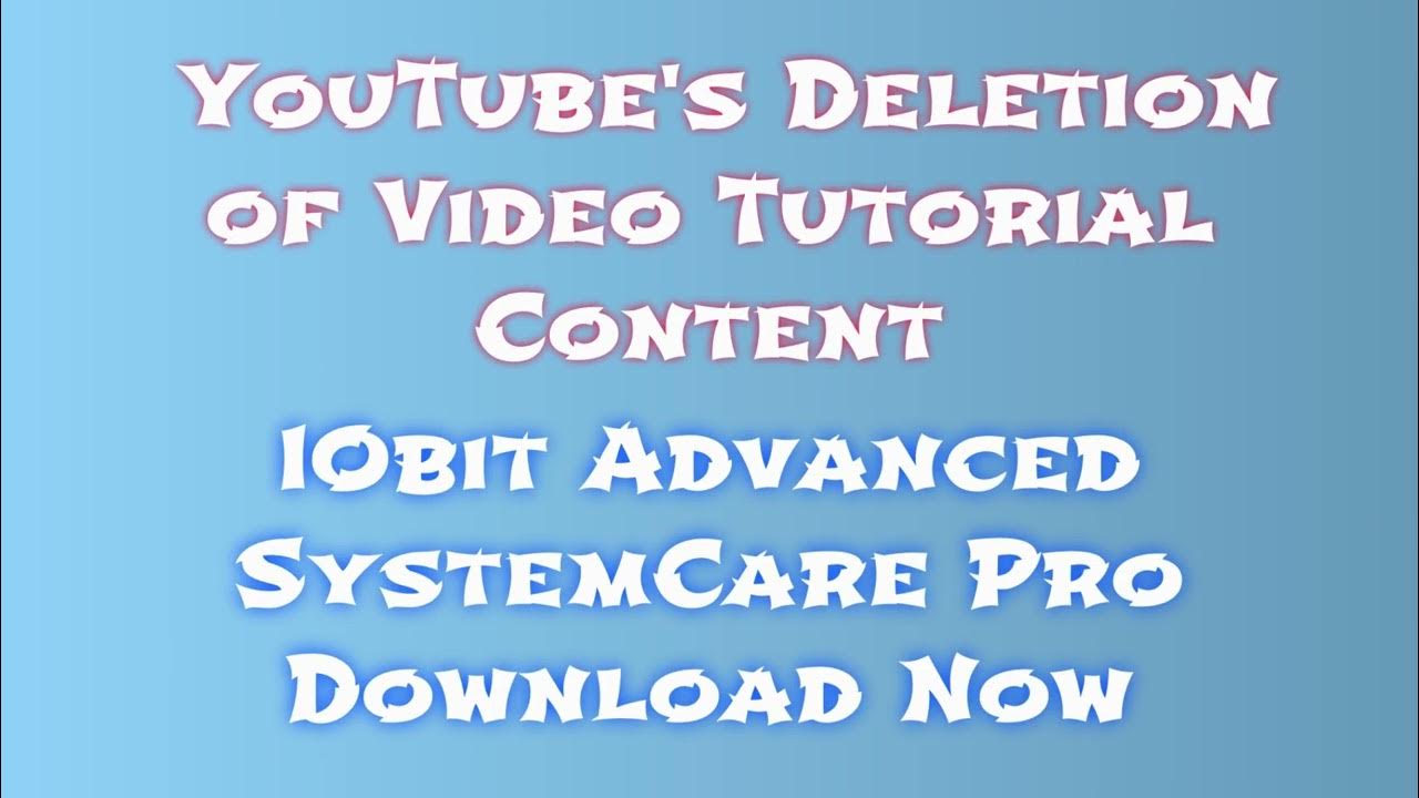 Quick iobit advanced systemcare pro installation guide 2024 youtube
