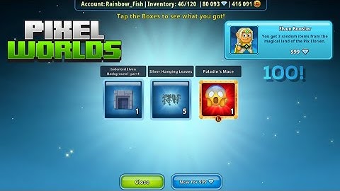 Opening 100 Elven Boosters| Pixel Worlds|