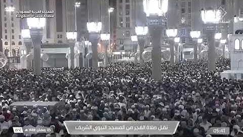 صلاة الفجرمن رحاب المسجدالنبوي الشّيخ  عبدالباري الثبيتي ماتيسر من سورة هـود الأربعاء٥ رمضان ١٤٤٦
