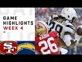 49ers vs. Chargers Week 4 Highlights | NFL 2018