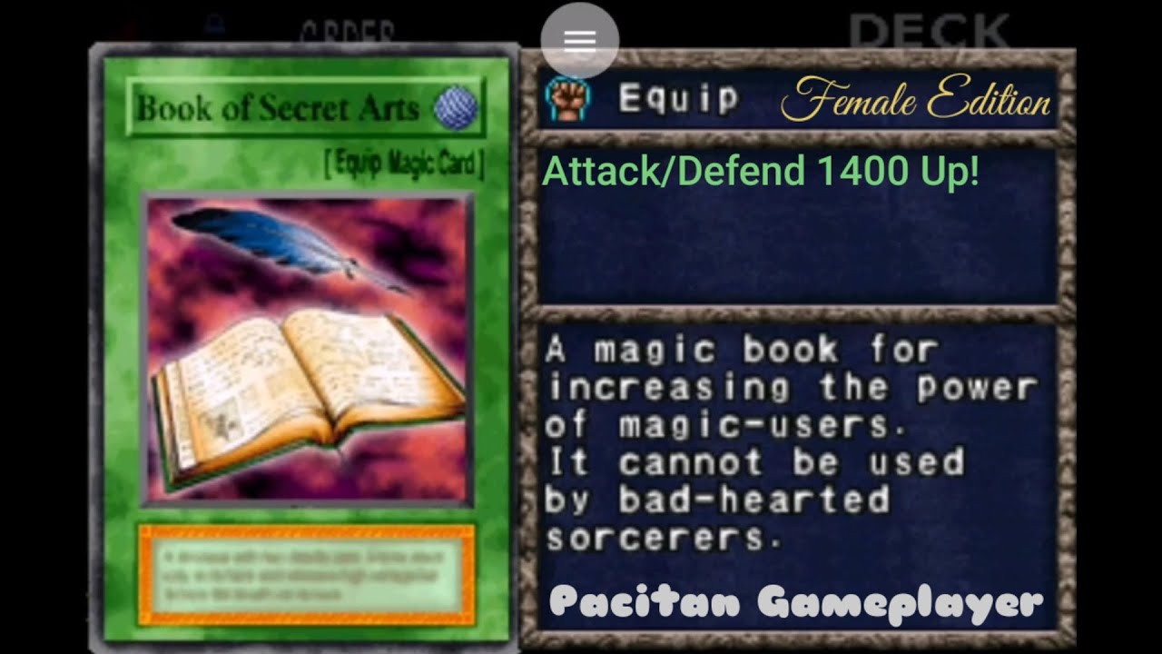 Yugioh Equip Book of Secret Arts YuGiOh! Forbidden Memories 1080p HD