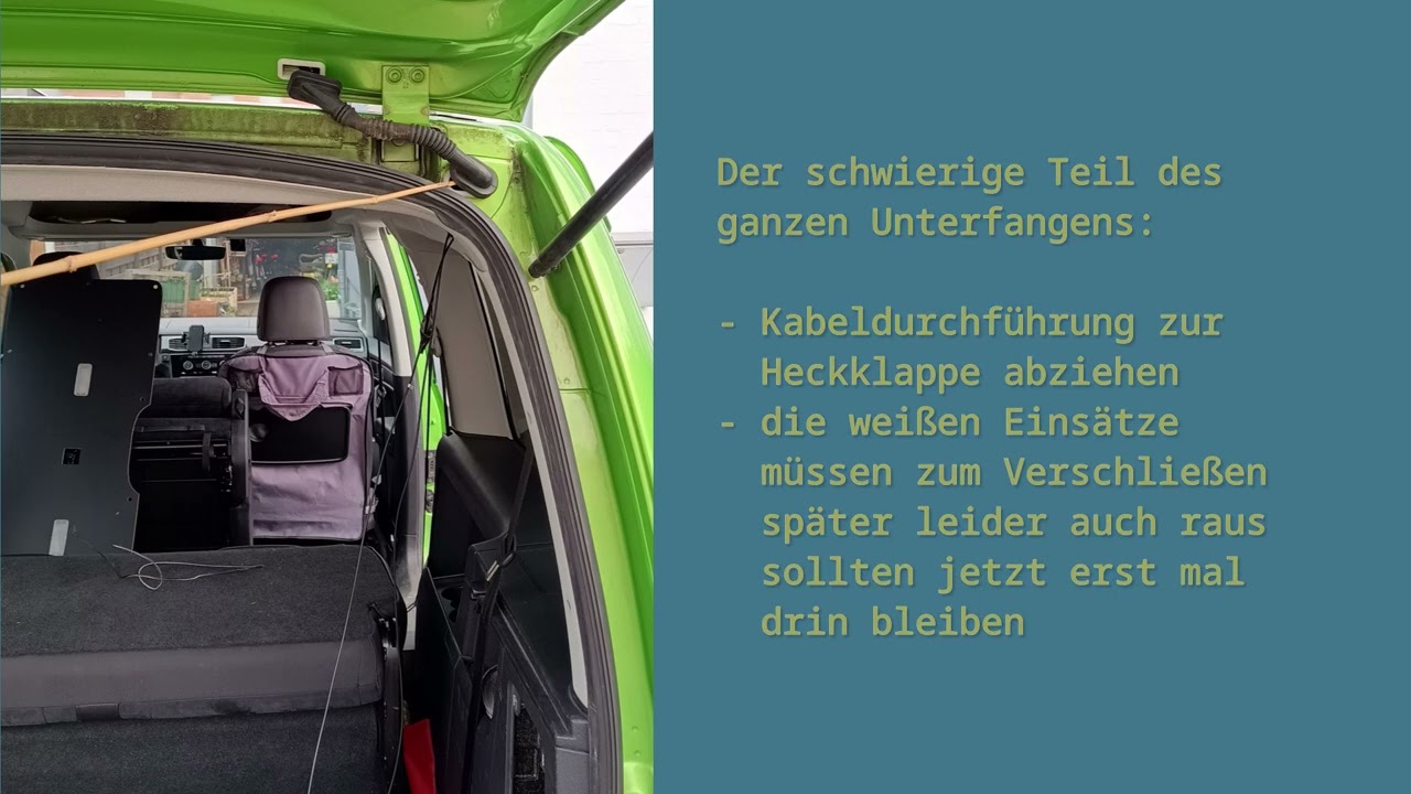 Dashcam-Einbau Caddy IV Maxi