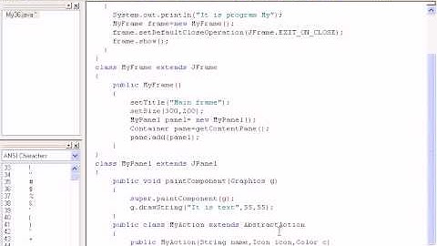 #Java Урок 111 Действия и интерфейс "Action". Использование интерфейса