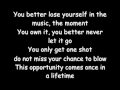 Eminem loose yourself with lyrics