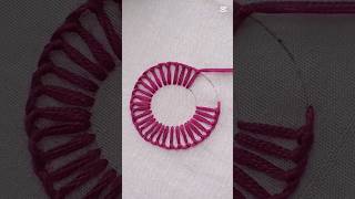 💖Amazing circle stitch hand embroidery💜🪡#embroidery #viralvideo #handmade #viralshort