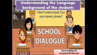 Understanding the language background - Home language vs School Language - LAC BE.d - Suresh Babu G
