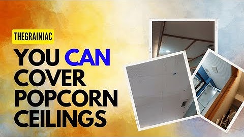 How to Cover popcorn or textured ceiling with panels