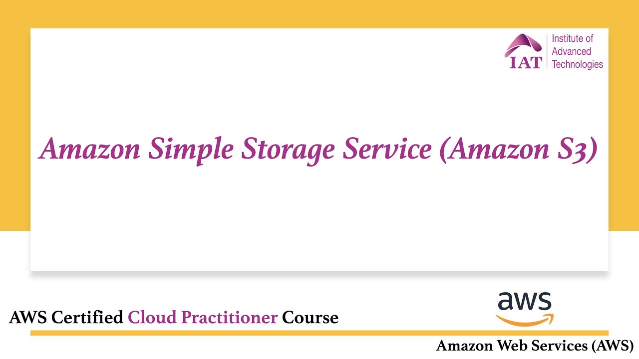 Amazon Simple Storage Service (Amazon S3) - YouTube