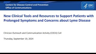 New Clinical Tools & Resources to Support Patients with Lyme Disease Concerns