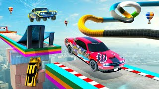 Muscle Car Stunts Simulator - Mega Ramp Car Game | محاكاة حيلة سيارة العضلات في سباقات السيارات #2 screenshot 3